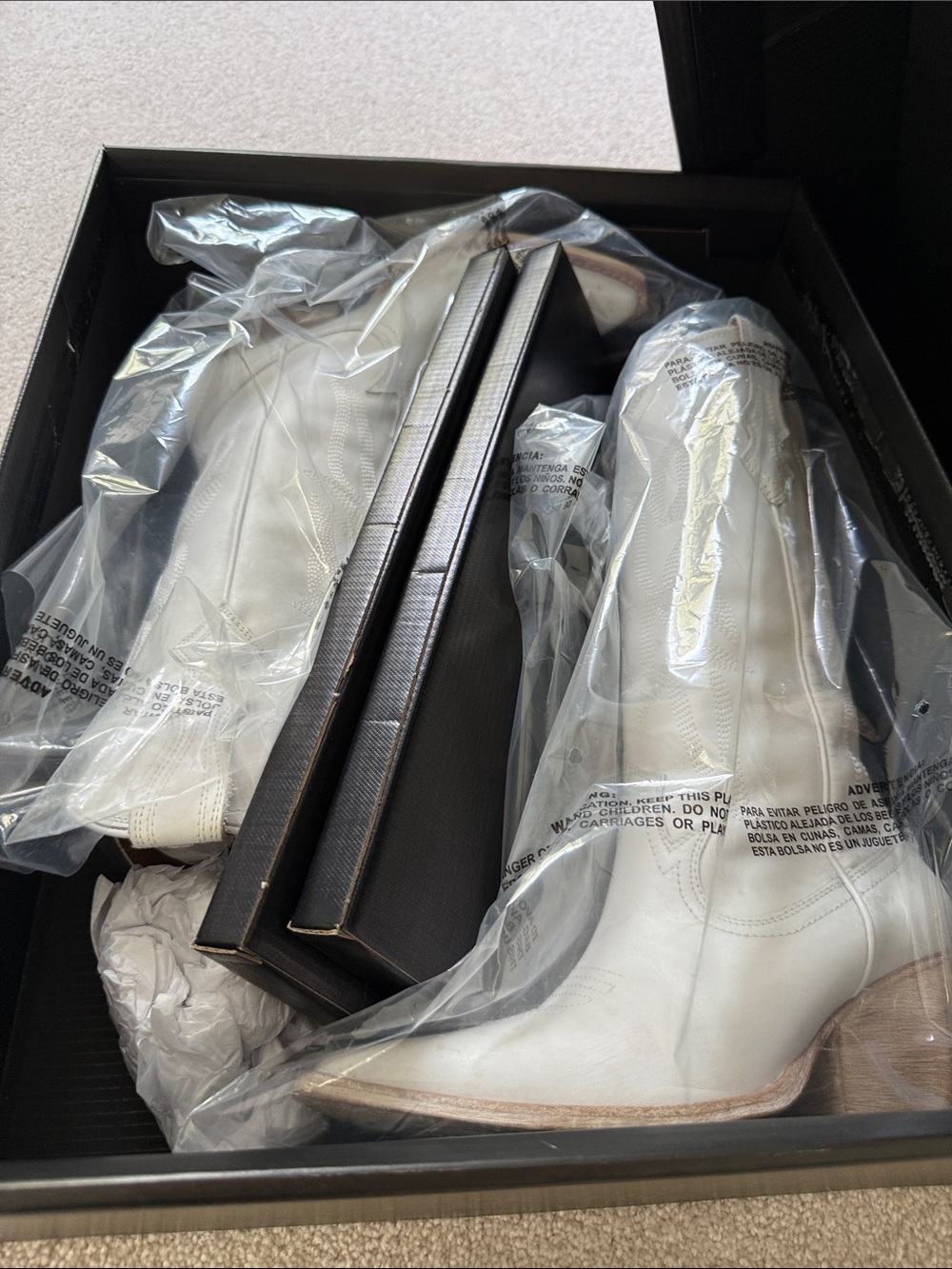 Thursday Boot Company Black white cowboy boots